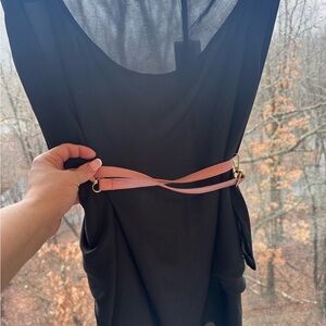 New With Elegant Black Flowy Top for Belting- (blouse only) Size XL-3X